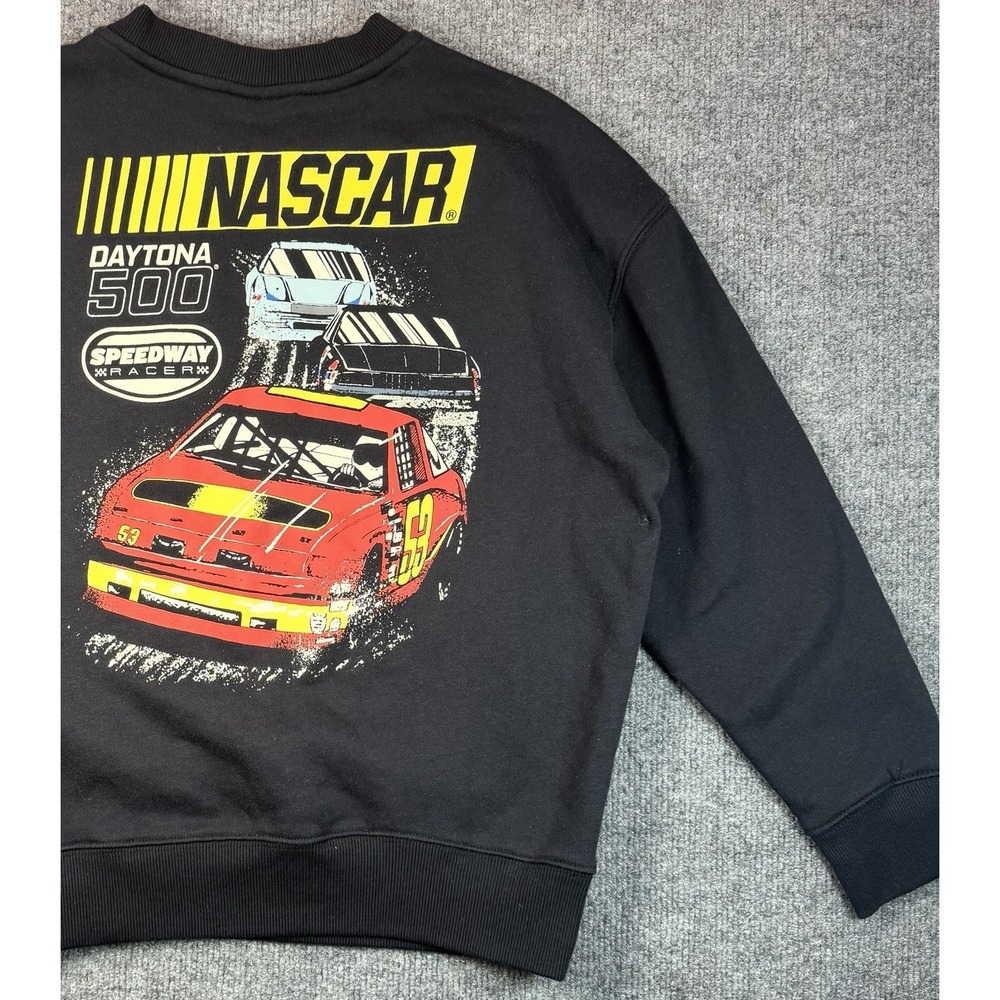 NASCAR Daytona 500 Youth Large Crewneck Sweatshirt‎ Black Size 10/12 - Picture 5 of 11